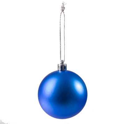 Vianočné banky tmavo modré mix - 6cm, sada 24ks