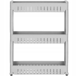 Kontajner na kolieskach 3 police SPRINGOS HA1019 sivý