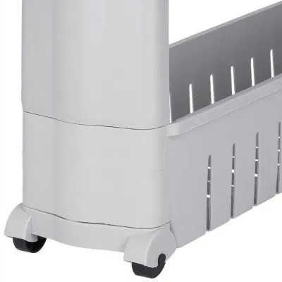 Kontajner na kolieskach 4 police SPRINGOS HA1020 sivý