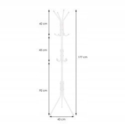 Stojanový vešiak SPRINGOS HA2001 biely