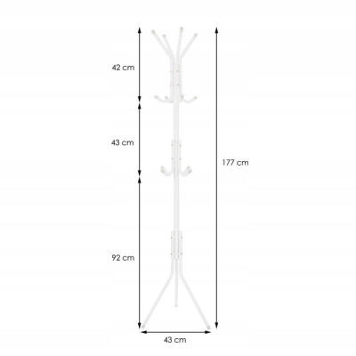 Stojanový vešiak SPRINGOS HA2001 biely