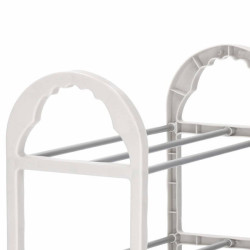 Botník 3 police SPRINGOS HA2010 strieborný