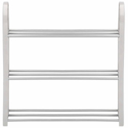 Botník 3 police SPRINGOS HA2010 strieborný