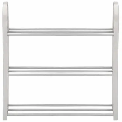 Botník 3 police SPRINGOS HA2010 strieborný