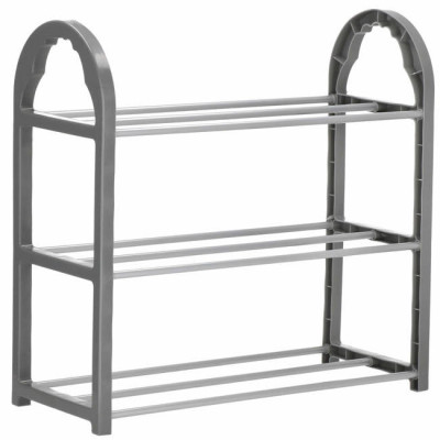 Botník 3 police SPRINGOS HA2011 sivý