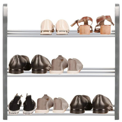 Botník 3 police SPRINGOS HA2011 sivý