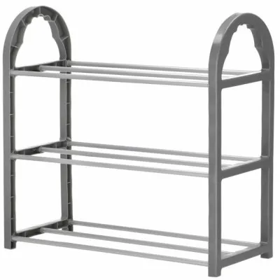 Botník 3 police SPRINGOS HA2011 sivý