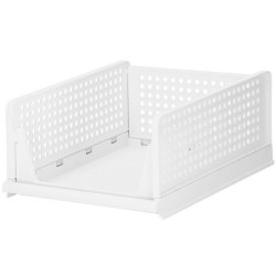 Multifunkčný stohovateľný organizér biely SPRINGOS HA2014