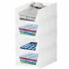 Multifunkčný stohovateľný organizér biely SPRINGOS HA2014