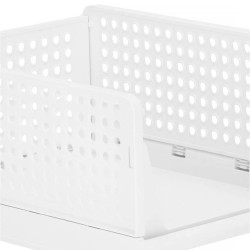 Multifunkčný stohovateľný organizér biely SPRINGOS HA2014