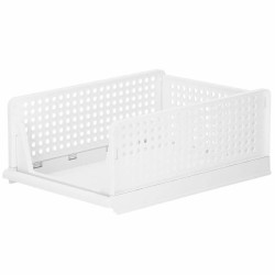 Multifunkčný stohovateľný organizér biely SPRINGOS HA2014