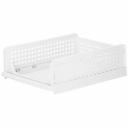 Multifunkčný stohovateľný organizér biely SPRINGOS HA2016