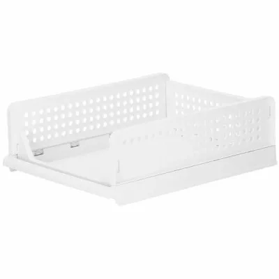 Multifunkčný stohovateľný organizér biely SPRINGOS HA2016