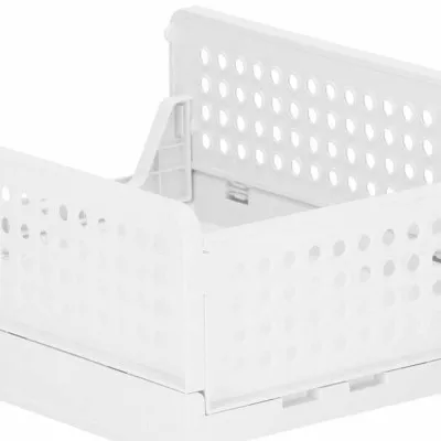 Multifunkčný stohovateľný organizér biely SPRINGOS HA2016