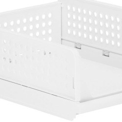 Multifunkčný stohovateľný organizér biely SPRINGOS HA2016