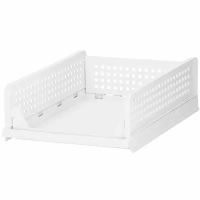 Multifunkčný stohovateľný organizér biely SPRINGOS HA2016