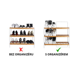 Organizér na topánky čierny SPRINGOS HA3010