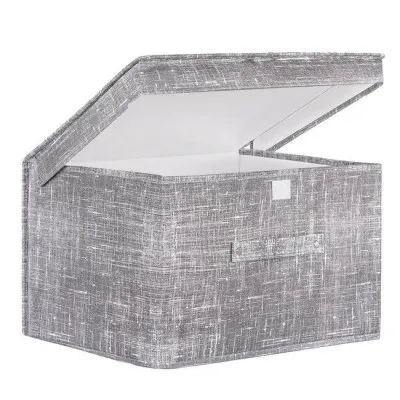 Úložný box 40x30x25 cm SPRINGOS HA3045 sivý