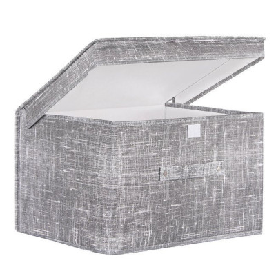 Úložný box 40x30x25 cm SPRINGOS HA3045 sivý