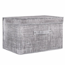 Úložný box 40x30x25 cm SPRINGOS HA3045 sivý