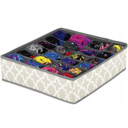 Organizér do zásuvky 24-dielny, šedo-biely SPRINGOS HA3054