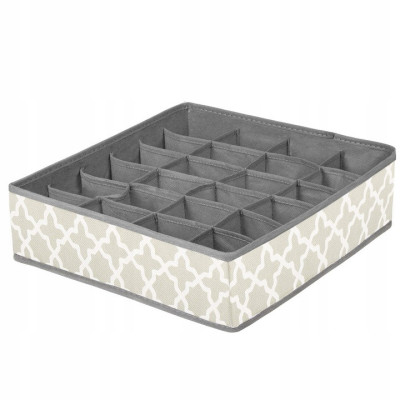 Organizér do zásuvky 24-dielny, šedo-biely SPRINGOS HA3054