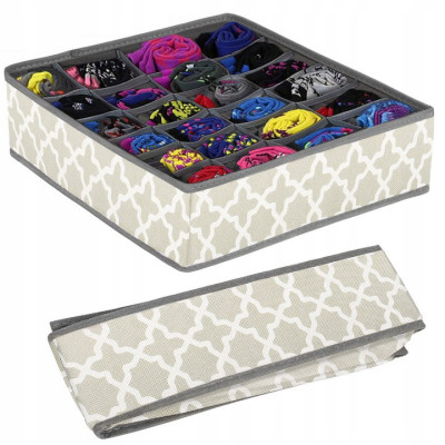 Organizér do zásuvky 24-dielny, šedo-biely SPRINGOS HA3054