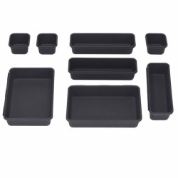 Organizéry do zásuvky sada 8ks, čierne SPRINGOS HA3056