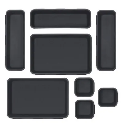 Organizéry do zásuvky sada 8ks, čierne SPRINGOS HA3056