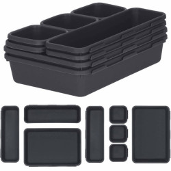 Organizéry do zásuvky sada 8ks, čierne SPRINGOS HA3056