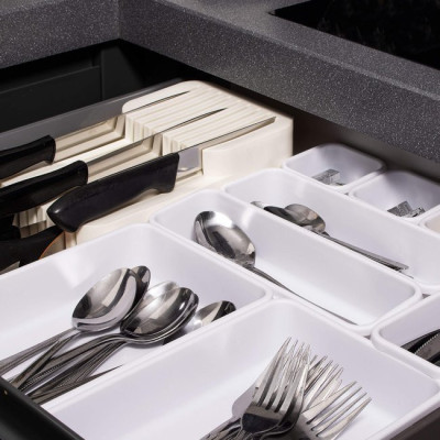 Organizéry do zásuvky sada 8ks, biele SPRINGOS HA3057