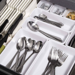 Organizéry do zásuvky sada 8ks, biele SPRINGOS HA3057