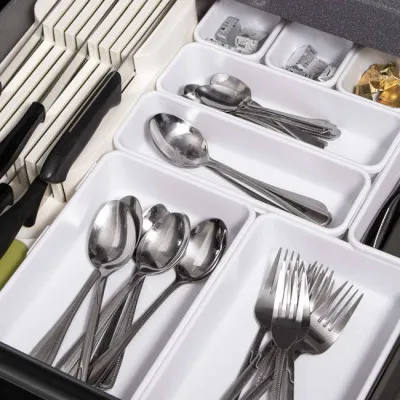 Organizéry do zásuvky sada 8ks, biele SPRINGOS HA3057