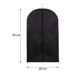 Obal na odevy 90x60 cm, čierny SPRINGOS HA3076