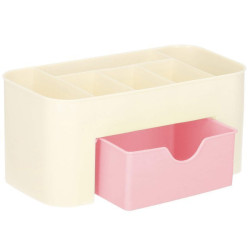 Organizér na kozmetiku / šperkovnica béžovo-ružový SPRINGOS HA3086