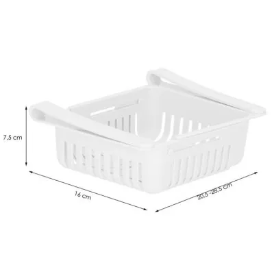 Nastaviteľná priehradka do chladničky biela SPRINGOS HA3104