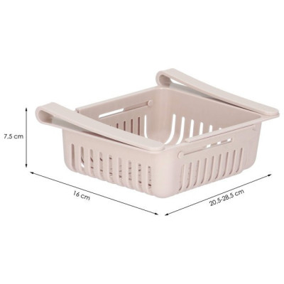 Nastaviteľná priehradka do chladničky ružová SPRINGOS HA3105