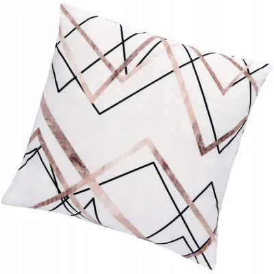 Obliečka na vankúš 40x40 cm Abstrakt bielo-béžový