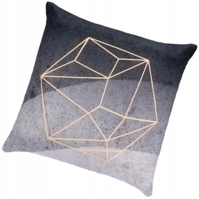 Obliečka na vankúš 40x40 cm Cube sivá