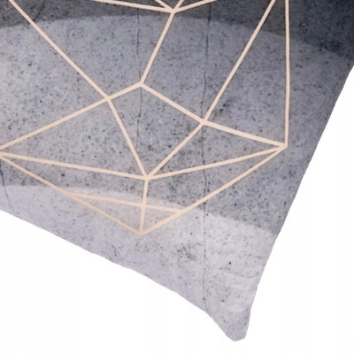 Obliečka na vankúš 40x40 cm Cube sivá