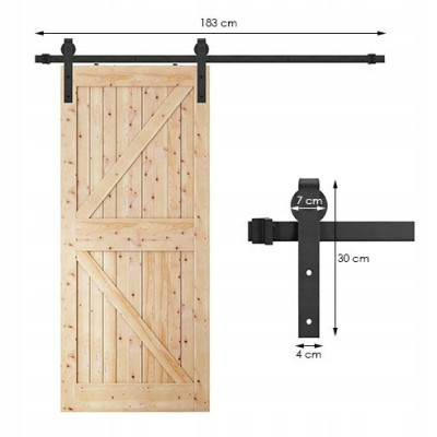 Systém pre posuvné dvere 183 cm Springos HA5000