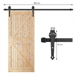 Systém pre posuvné dvere 200 cm Springos HA5003
