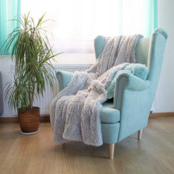 Deka 160x200 cm dvojvrstvová SPRINGOS LOTUS svetlo šedá