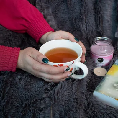 Deka 160x200 cm dvojvrstvová SPRINGOS LOTUS tmavo šedá