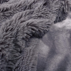 Deka 200x220 cm dvojvrstvová SPRINGOS LOTUS tmavo šedá