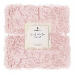 Deka 200x220 cm dvojvrstvová SPRINGOS LOTUS staroružová