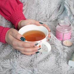 Deka 220x240 cm dvojvrstvová SPRINGOS LOTUS svetlo šedá