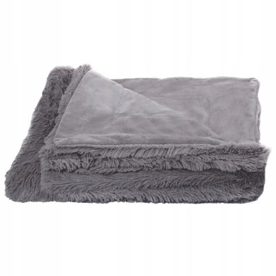 Deka 220x240 cm dvojvrstvová SPRINGOS LOTUS tmavo šedá