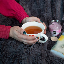 Deka 220x240 cm dvojvrstvová SPRINGOS LOTUS tmavo šedá