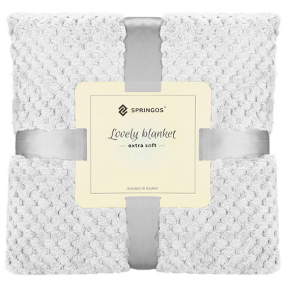 Deka 200x220 cm Springos Vespa svetlo šedá